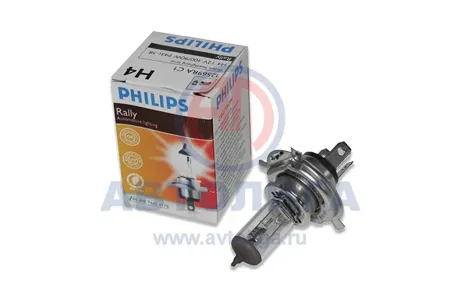 PHILIPS 12569RAC1 Лампа H4 Rally 12V (10090W)