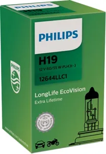 PHILIPS 12644LLC1 Лампа накаливания LongerLife H19 12В 6055Вт