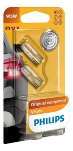 PHILIPS 12961B2 Лампа 12 5 БЕЗ ЦОКОЛЯ W5W PHILIPS (блистер 2шт)