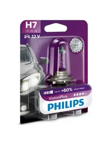 PHILIPS 12972VPB1 Лампа H7 Vision Plus 12V (55W) в блистере