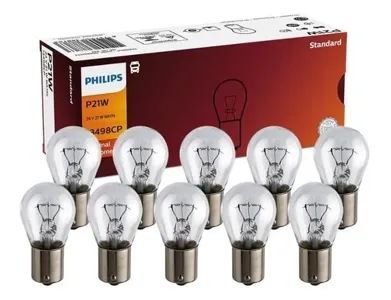 PHILIPS 13498CP Лампа PHILIPS галогеновая P21W BA15S 21W