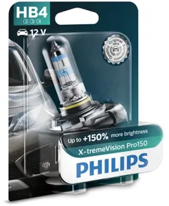 PHILIPS 9006XVPB1 Лампа галоген X-tremeVision Pro150 HB4 12В 51Вт