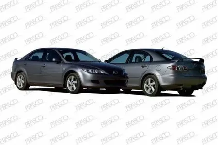 PRASCO MZ0493014 Крыло переднее лев. с боковым отверст. под повтор. Mazda 6 GGGY 02-05