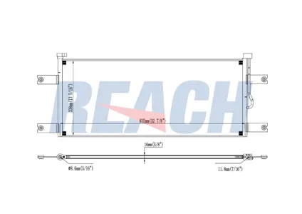 REACH 1305633P Радиатор кондиционера