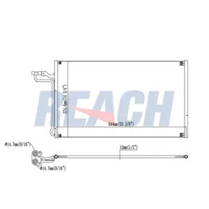 REACH 1313438P Радиатор кондиционера VOLVO S40 L5 2.5 2007-