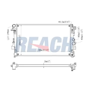 REACH 14014002126 Радиатор