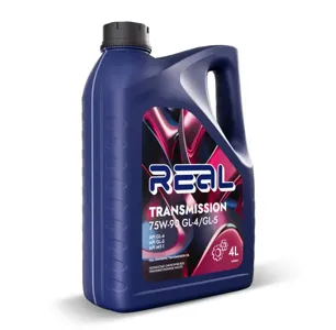 REAL T2060004 Масло трансмиссионное TRANSMISSION 75W90 GL-4GL-5 синт. 4л