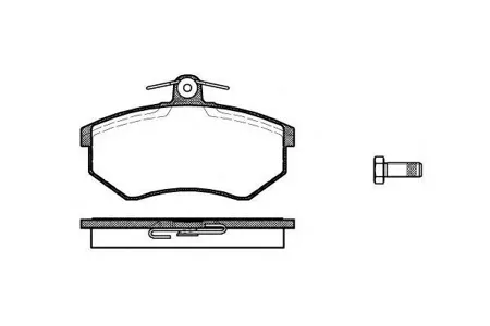 REMSA 013410 Колодки торм.передние Audi 90 2.02.21.6TD 84-87,VW Golf GTi 1.8 86-89