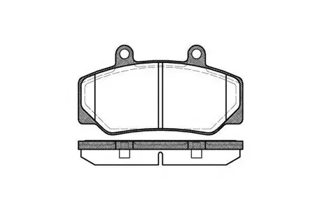 REMSA 017620 Колодки торм.передние