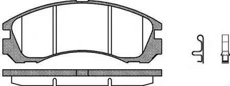 REMSA 035432 Колодки торм.передние 354 32 [425388] Mitsubishi Outlander , Citroen C-Crosser, Peugeot 4007 all 06>