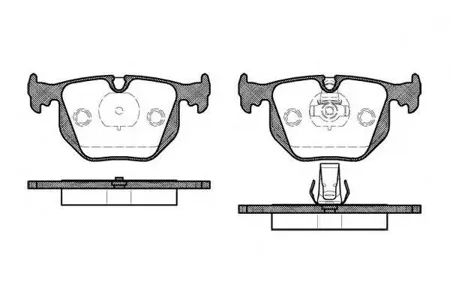 REMSA 038120 Колодки торм.задние =392 020B-SX BMW E38 2.84.05.02.5TDs3.0D 95-01E46 M3 3.2 00>