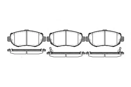 REMSA 045602 Колодки торм.передние =FDB1564=D2126M-01=Y02-2126M Lexus IS 200300 2.03.0 99>