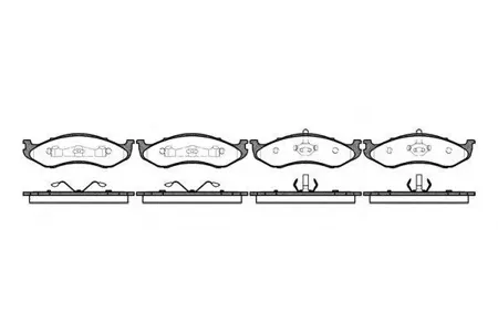 REMSA 046720 Колодки торм. Jeep Cherokee -98 перед.