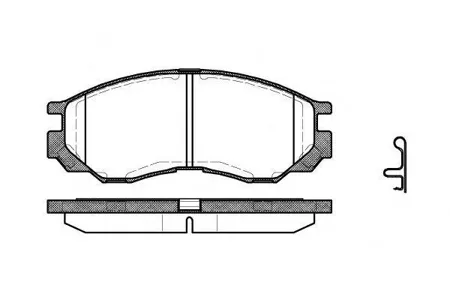 REMSA 058300 Колодки торм. Mitsubishi L 200L 300L 400 92- перед.