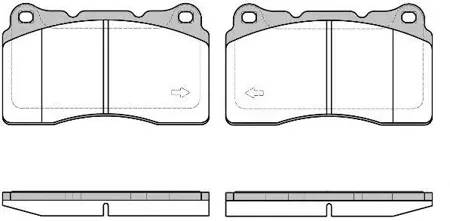 REMSA 066640 Колодки торм.передние Renault Megan 08>
