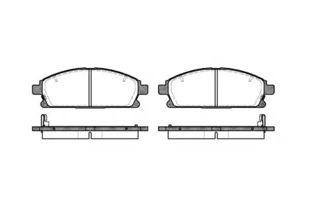 REMSA 067412 Колодки торм.передние Nissan Patfinder 97> X-Trail 97>, Nissan Infiniti Q45 89-01