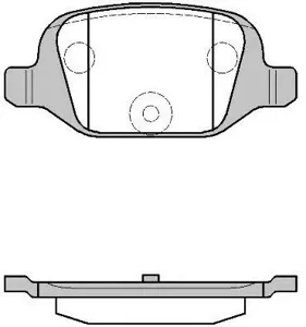 REMSA 072700 Колодки торм.задние Fiat Punto II 1.8i 16V 130 HGT 99>Doblo 1.2i1.9DJTD 02>