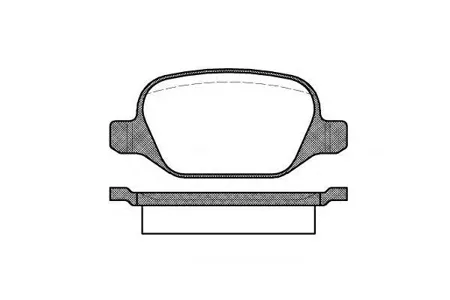 REMSA 072710 Колодки торм.задние =FDB1349=221023 Alfa 147 1.6i-3.21.9JTD 00>