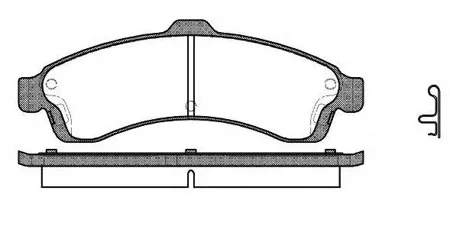 REMSA 083702 Колодки торм.передние 837 02 Chevrolet Trailblazer 02>, Buick Rainier 04>