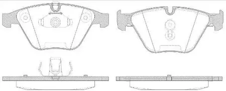 REMSA 085750 Колодки торм.передние BMW E90E91E92 2.5D-3.5 05>