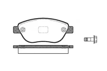 REMSA 085910 Колодки торм.передние Fiat Idea 1.9JTD 03>