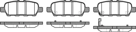 REMSA 087631 Колодки торм.задние =D1286M [D40609N00B] Nissan Maxima 3.5 08>