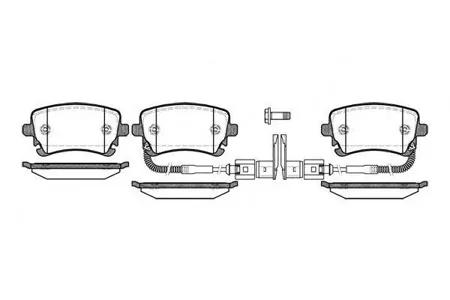 REMSA 089702 Колодки торм.задние VW Phaeton 3D2 all, Audi A6 RS6 4.2 02>