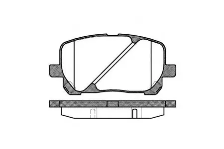 REMSA 095400 Колодки торм.передние Toyota Avensis Verso 2.0VVT-i2.0D4-D 01>