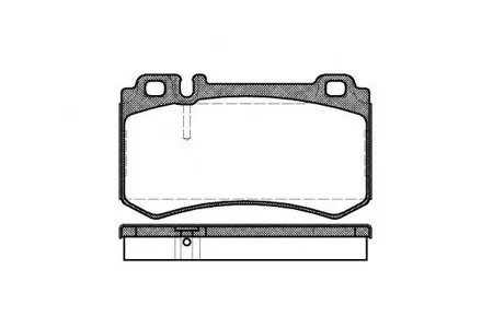 REMSA 099300 Колодки торм.задние Mercedes CLK C209A209 55 AMG 02>W220 3.2-4.0CDi 99>C215 5.5-6.3 01>