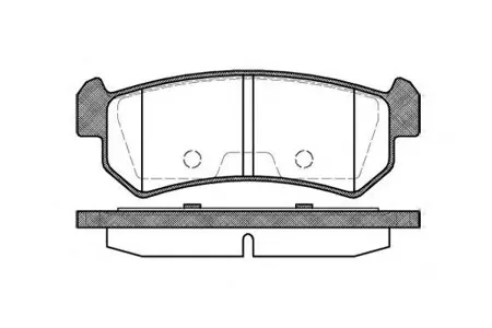 REMSA 104800 Колодки торм.задние Daewoo Nubira 1.6i1.8i 03>