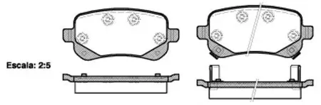 REMSA 109502 [68029887AA] колодки дисковые задн. Chrysler Voyager 2.33.82.8CRD 07>
