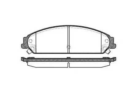 REMSA 112808 Колодки торм.передние