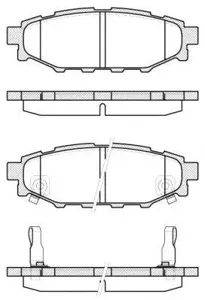 REMSA 113612 Колодки торм.задние Subaru Impreza 2.0i 11>