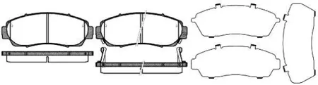 REMSA 117112 Колодки торм.передние Chery Tiggo 8 Pro Max Hond CR-V III 07-
