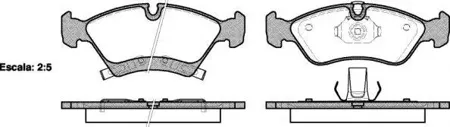 REMSA 121402 Колодки торм. Opel Meriva 03- перед.