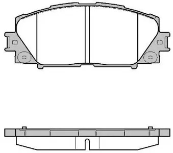 REMSA 122410 Колодки торм.передние [044650W140] Toyota Prius 1.8 Hybrid 09>