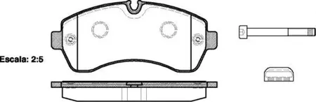 REMSA 124300 Колодки торм.передние Mercedes Sprinter 509CDi-518CDi,VW Crafter 50 2.5TDi 06