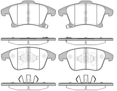 REMSA 124922 Колодки торм.передние Ford Mondeo V 14>