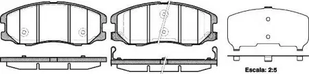 REMSA 126112 Колодки торм.передние 1261 12 [96626070] Opel Antara , Chevrolet Captiva 2.02.0CDTi2.43.2 06>