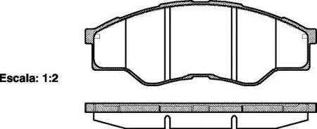 REMSA 126600 Колодки торм. Toyota HILUX 05- перед.