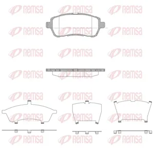 REMSA 128110 Колодки торм.передние [1550219] Mazda 2 1.3i1.5i, Ford Fiesta VI 08>