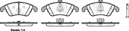 REMSA 130400 Колодки торм.передние =FDB1979 [0054201020] Mercedes W204 3.23.5 07>