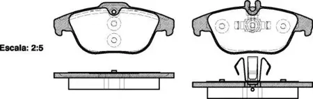 REMSA 130500 Колодки торм.задние Mercedes W204 1.8-3.5 07>