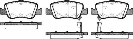 REMSA 135602 Колодки торм.задние [0446602180] Toyota Auris Corolla 1.4D-4D1.4VVTi1.6VVTi2.0D-4D 07>