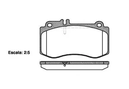 REMSA 140600 Колодки торм.передние [A0054207720] Mercedes BerlinaT-Model W212S212 E500E500 4-matic 09>