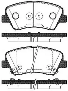 REMSA 141232 Колодки торм.передние с антискрипередние пластинами Hyundai Elantra i30 all 11>