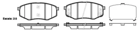 REMSA 142602 Колодки торм.передние Hyundai Tucson ix35 2.02.42.0CRDi 10>