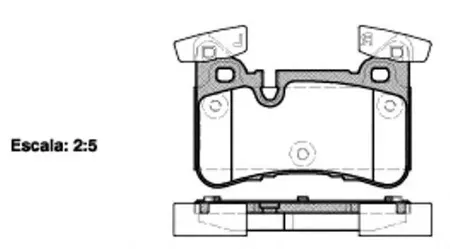 REMSA 142900 Колодки торм. Mercedes W212 08- задн.