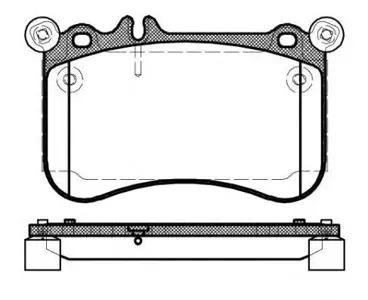 REMSA 146500 Колодки торм.передние Mercedes CLSCL C216 5.0 11>