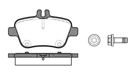 REMSA 147700 Колодки торм.задние Mercedes SLK R172 2.0-3.5 11>